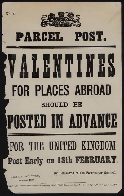 Notificación de la fecha límite para enviar tarjetas de San Valentín al extranjero de English School