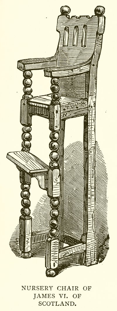 Silla de guardería de Jacobo VI de Escocia de English School