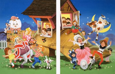 Personajes de rimas infantiles de English School
