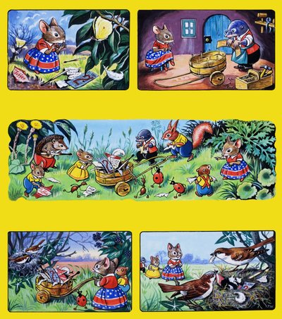 Animales de la guardería de English School