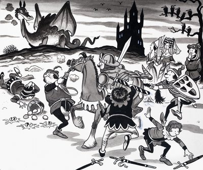 Ilustración de una canción infantil de English School