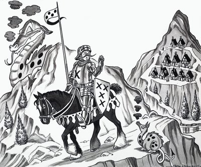Ilustración de rima infantil de English School