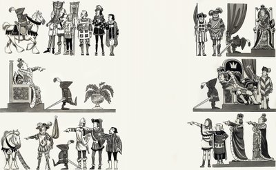 Ilustración de una rima infantil de English School