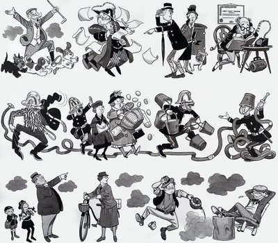Ilustración de rima infantil de English School