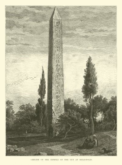 Obelisco del Templo del Sol en Heliópolis de English School