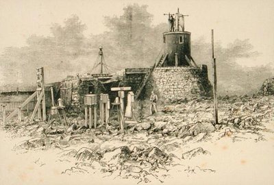 Estación del observatorio en la cima de Ben Nevis, de 