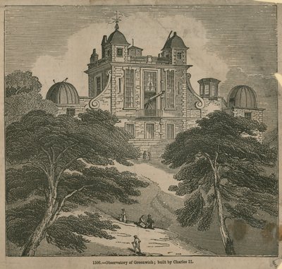 Observatorio en Greenwich, Londres, construido por Carlos II de English School