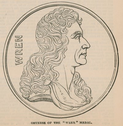 Anverso de la Medalla Wren de English School