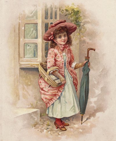 Off to Market (litografia en color) de English School