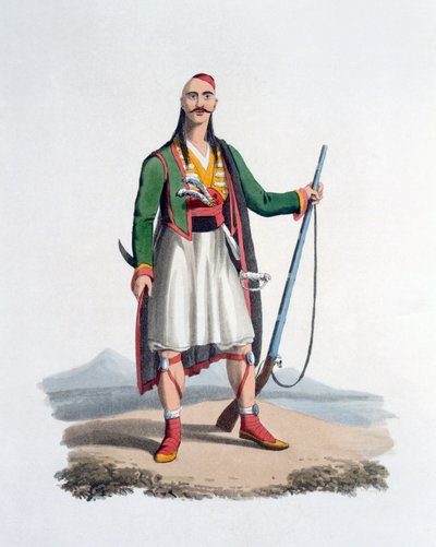 Oficial de los Spahis, 1818 de English School