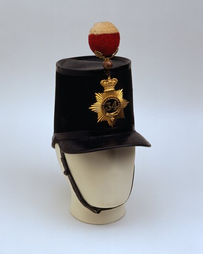 Shako de oficial, modelo 1855 de English School