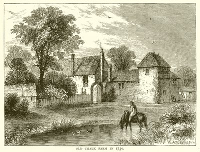 Old Chalk Farm en 1730 de English School