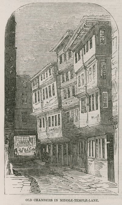 Antiguas cámaras en Middle Temple Lane de English School