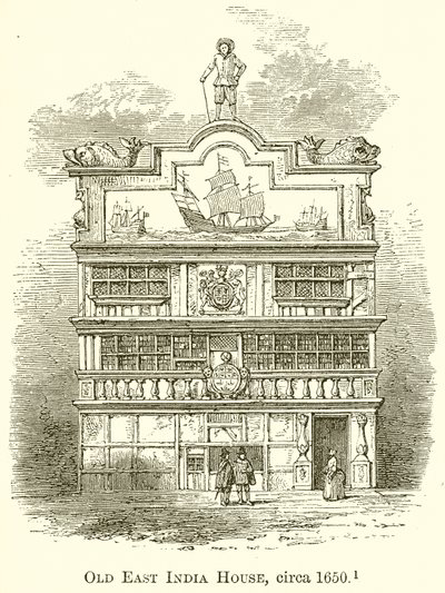 Antigua Casa de la India Oriental, circa 1650 de English School