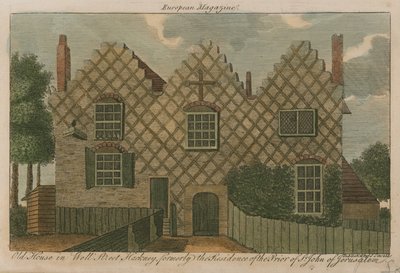 Casa antigua en Well Street, Hackney, antigua residencia del Prior de San Juan de Jerusalén de English School