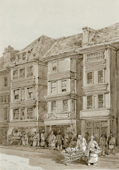 Casas antiguas en Aldersgate Street de English School