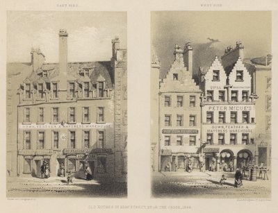 Casas antiguas en High Street, cerca de la Cruz de English School