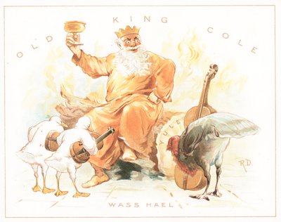 Viejo Rey Cole, Tarjeta de Navidad de English School