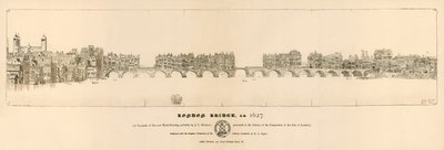 Antiguo Puente de Londres, 1627 de English School