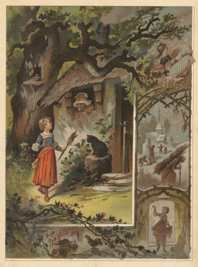 La Vieja Mamá Ganso (cromolito) de English School