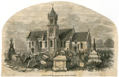 Antigua Iglesia de St Pancras, Londres, y cementerio de English School