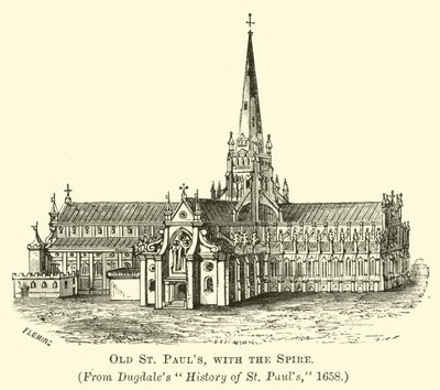 La Antigua Catedral de San Pablo con la Aguja de English School