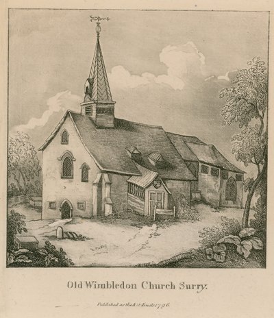 Antigua Iglesia de Wimbledon en Surrey de English School