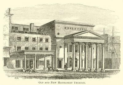 Teatro antiguo y nuevo Haymarket de English School