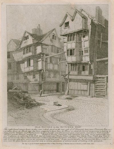 Casas antiguas en Butcher Row de English School