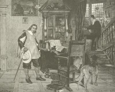 Oliver Cromwell visita a Milton de English School