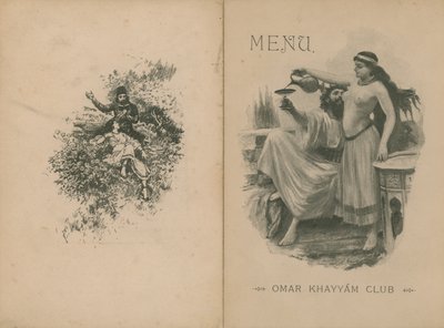 Menú de la Cena del Club Omar Khayyam de English School