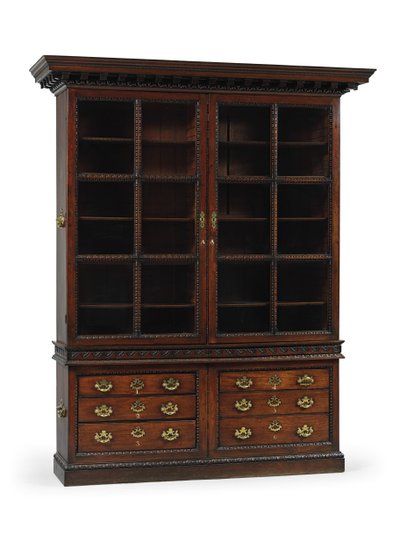 Uno de un par de librerías de Jorge II, c.1750 de English School