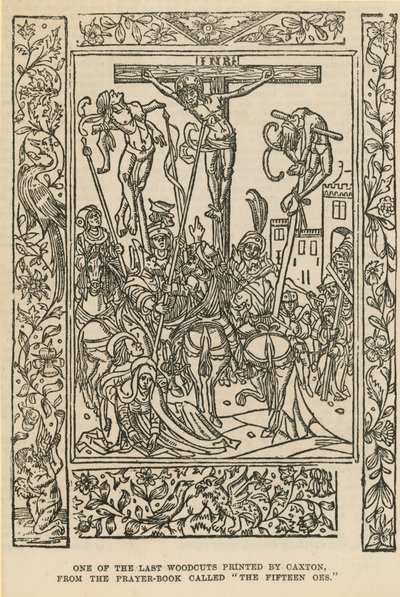 Una de las últimas xilografías impresas por Caxton de English School
