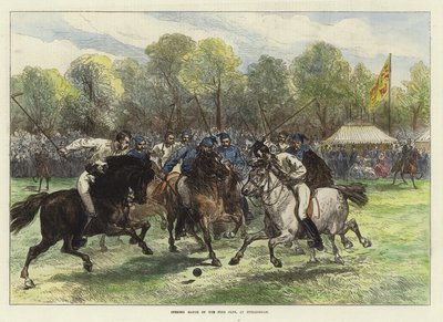 Partido inaugural del Club de Polo en Hurlingham de English School