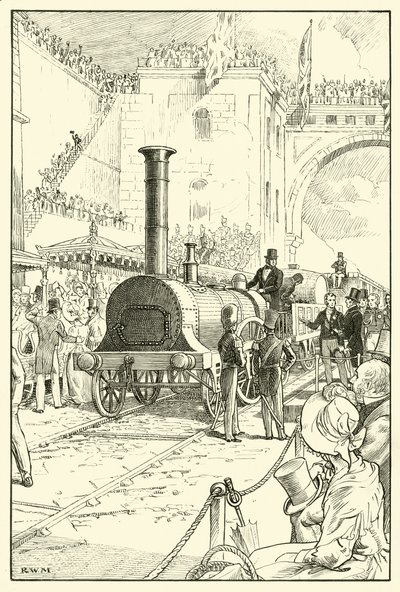 Apertura del ferrocarril de Liverpool y Manchester de English School