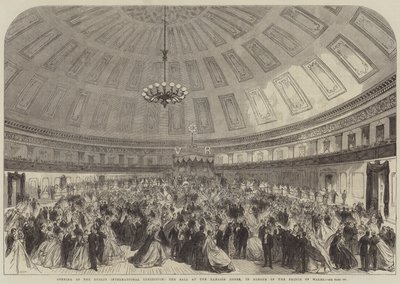 Inauguración de la Exposición Internacional de Dublín, el baile en la Mansion House, en honor al Príncipe de Gales de English School