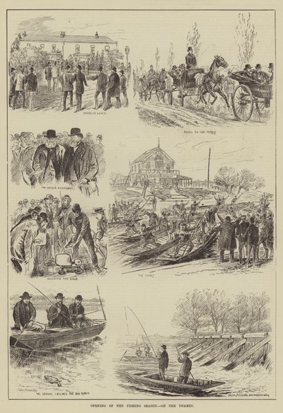 Apertura de la temporada de pesca en el Támesis de English School