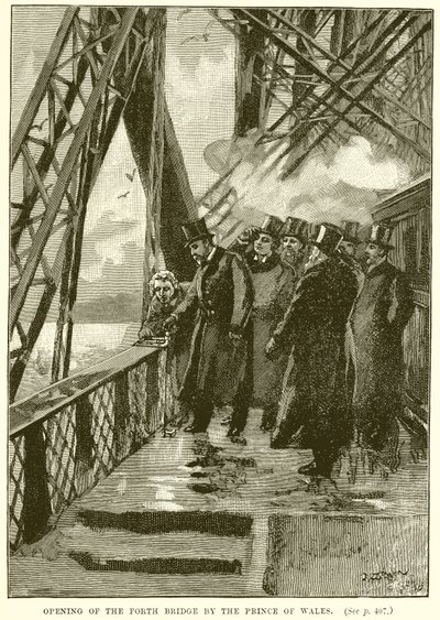 Inauguración del Puente de Forth por el Príncipe de Gales de English School