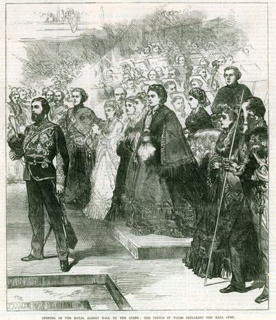 Inauguración del Royal Albert Hall por la Reina Victoria de English School