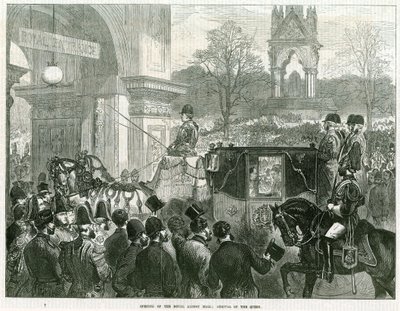 Inauguración del Royal Albert Hall por la Reina Victoria de English School
