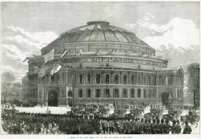 Inauguración del Royal Albert Hall por la Reina Victoria de English School