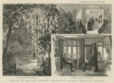 Inauguración del nuevo Colegio Residencial de Estudiantes, Hospital Middlesex de English School