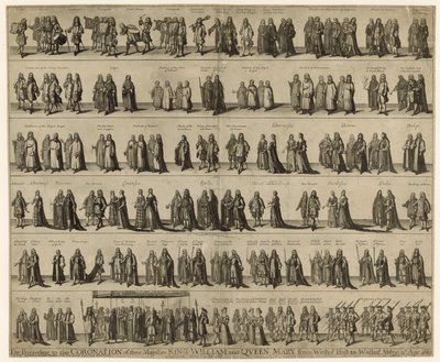 Orden de Procesión para la Coronación de Sus Majestades el Rey Guillermo y la Reina María de English School