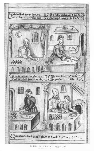 Ordenanza de los Panaderos de York, 1595-96 de English School