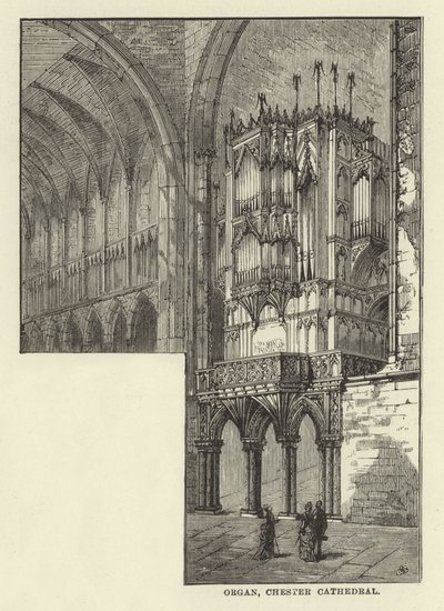 Órgano, Catedral de Chester de English School