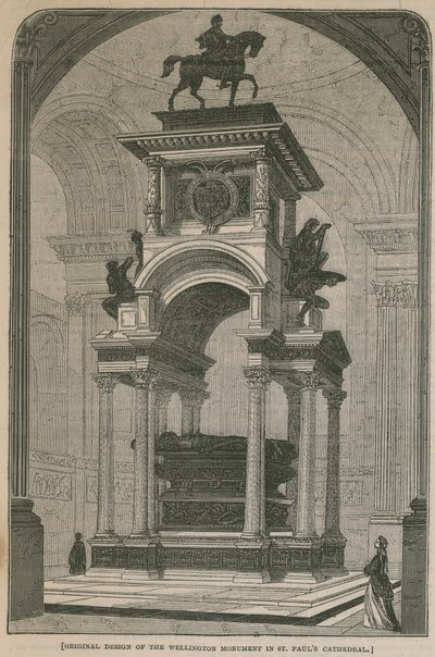 Diseño original del Monumento a Wellington de English School