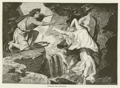 Orfeo y Eurídice (grabado) de English School