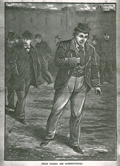 Oscar Wilde tomando su paseo de English School