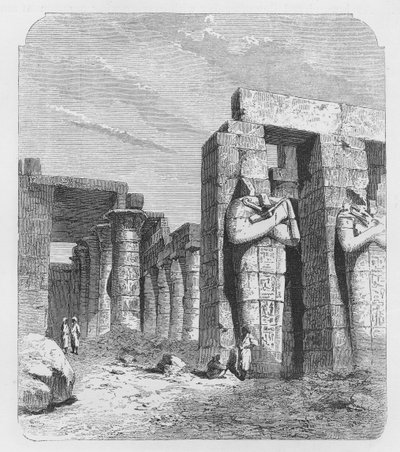 Columnas osirídeas del Rameseum, Tebas de English School