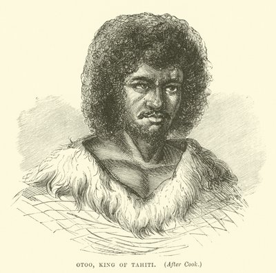 Otoo, Rey de Tahití, después de Cook de English School